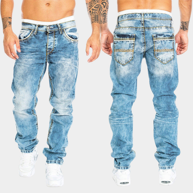 Harry - Men's Vintage Wash Slim Denim Jeans