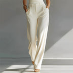 Helena - Women's Wrap Halter Wide-Leg Jumpsuit