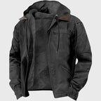 Heliot - Men's Fleece-Lined Hooded Canvas Jacket