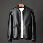 Hudson - Men's Faux Leather Bomber Jacket