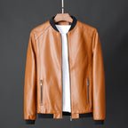 Hudson - Men's Faux Leather Bomber Jacket