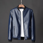 Hudson - Men's Faux Leather Bomber Jacket