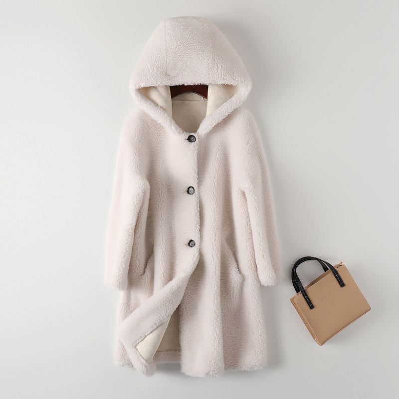 Irie - Women's Hooded Teddy Fleece Long Coat