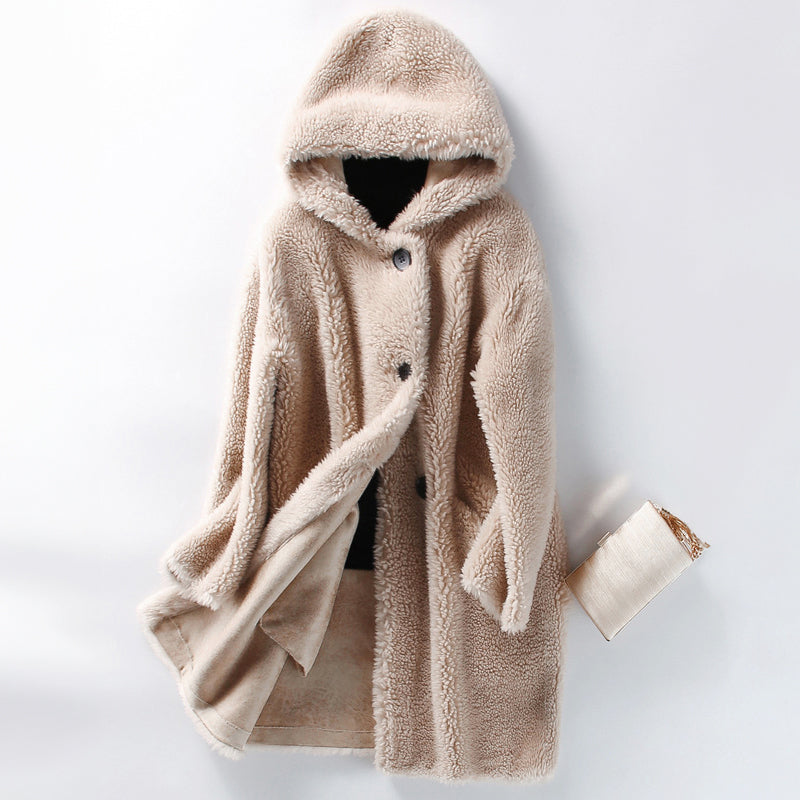 Irie - Women's Hooded Teddy Fleece Long Coat