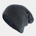 Isla - Men's Fleece-Lined Knit Slouch Beanie