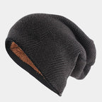 Isla - Men's Fleece-Lined Knit Slouch Beanie