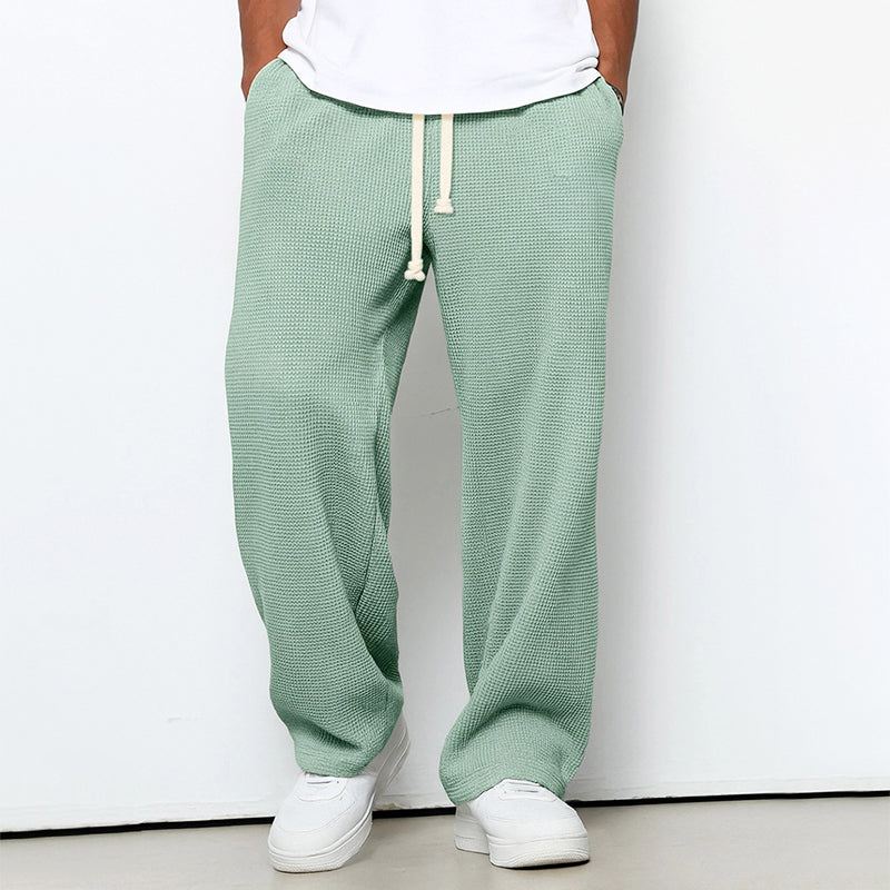Jake - Men's Waffle Knit Drawstring Lounge Pants