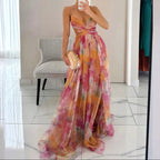 Jessie - Women's Printed Flowing Maxi Dress