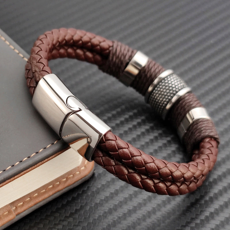 Jett - Cyprus Vintage Leather Bracelet