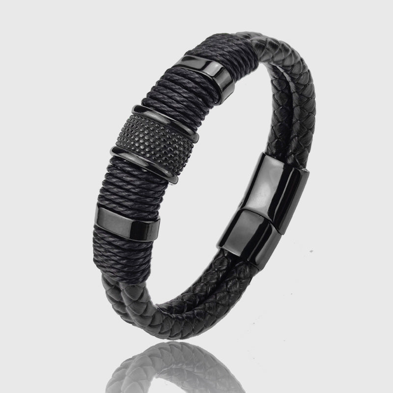 Jett - Cyprus Vintage Leather Bracelet