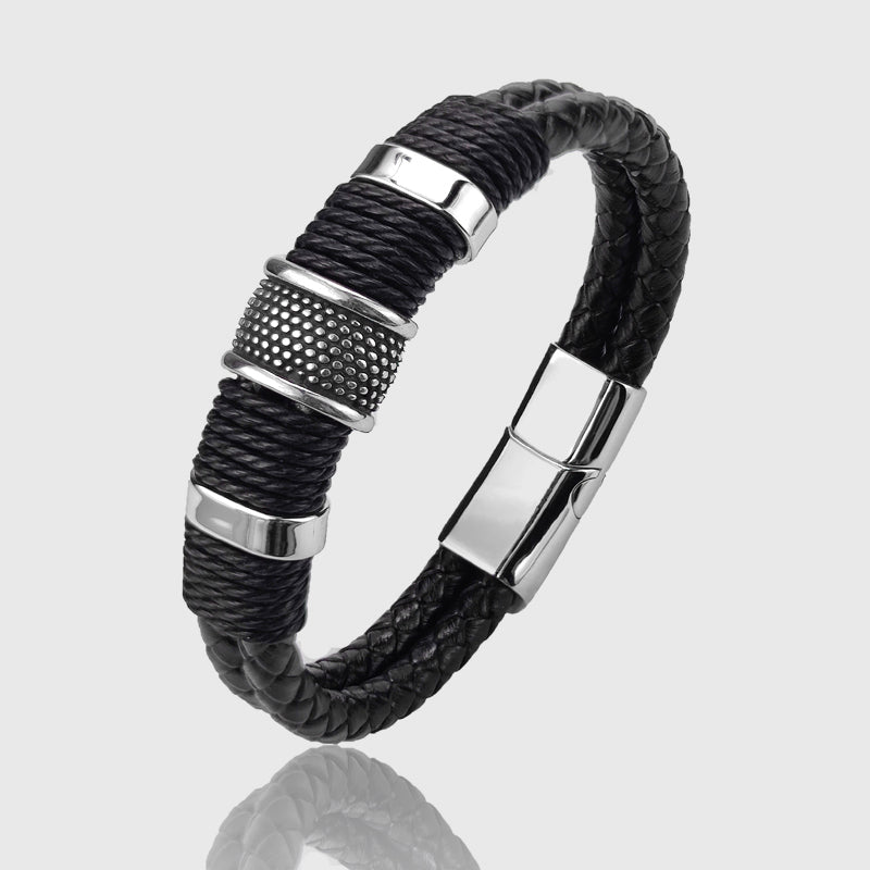 Jett - Cyprus Vintage Leather Bracelet