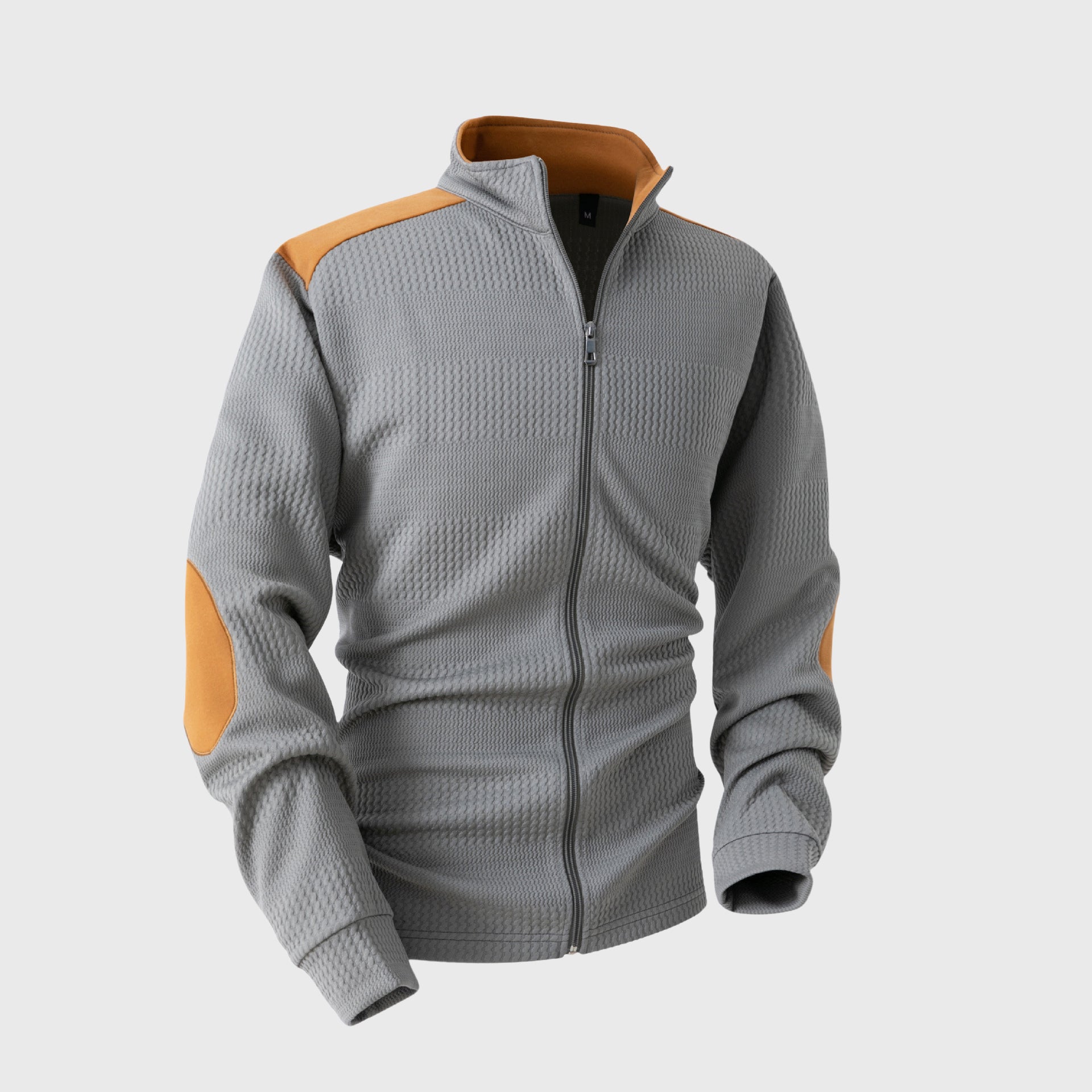 Johnny - Men's Textured Zip-Up Hoodie