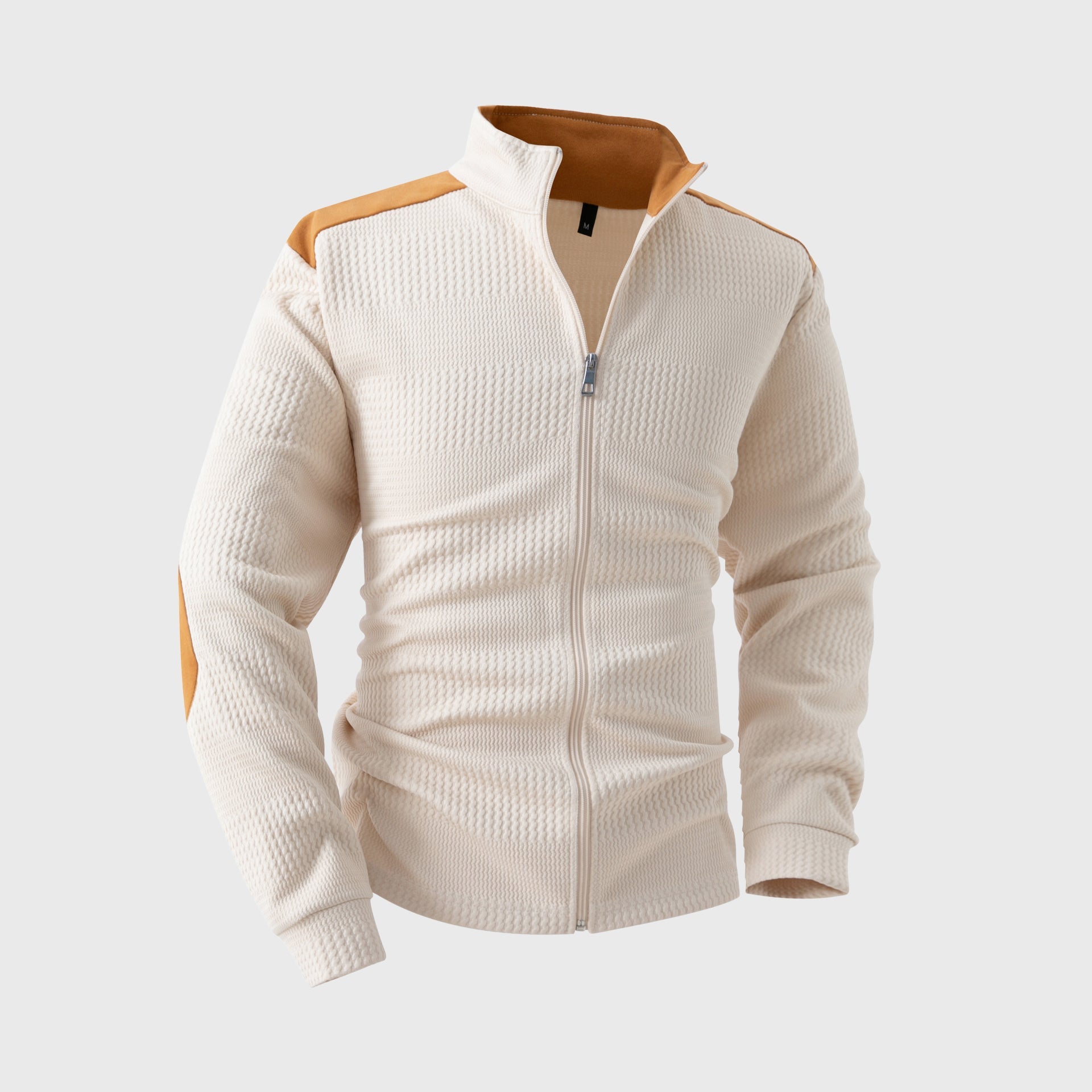 Johnny - Men's Textured Zip-Up Hoodie