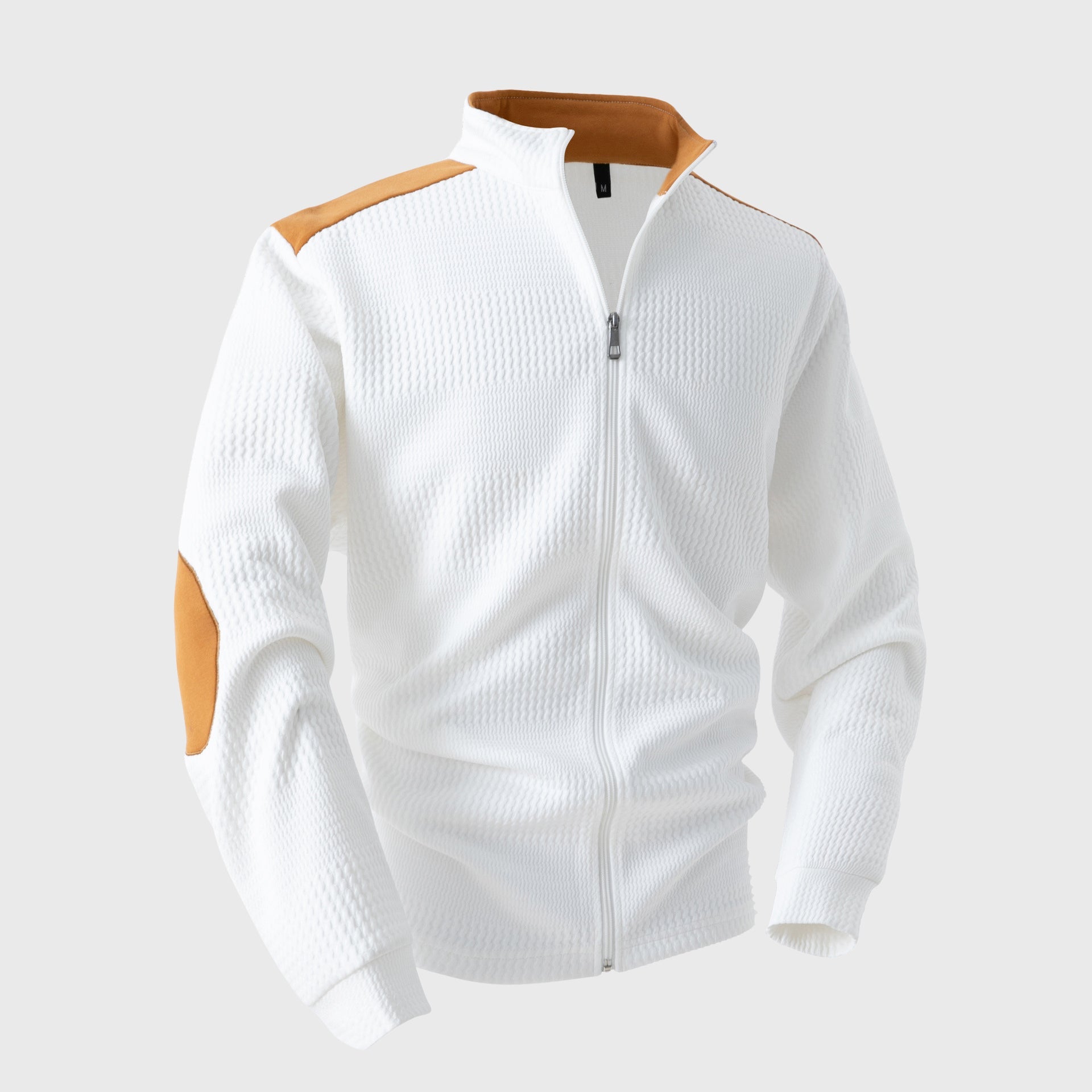 Johnny - Men's Textured Zip-Up Hoodie