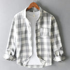 Julian - Men's Classic Fit Brushed Plaid Shirt