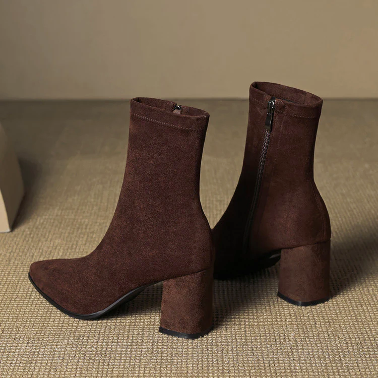 Juliana - Women's Genuine Suede Ankle Boots