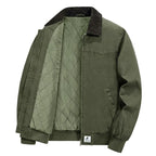 Kaiden - Men's Quilted Work Jacket with Contrast Collar