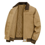 Kaiden - Men's Quilted Work Jacket with Contrast Collar
