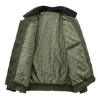Kaiden - Men's Quilted Work Jacket with Contrast Collar