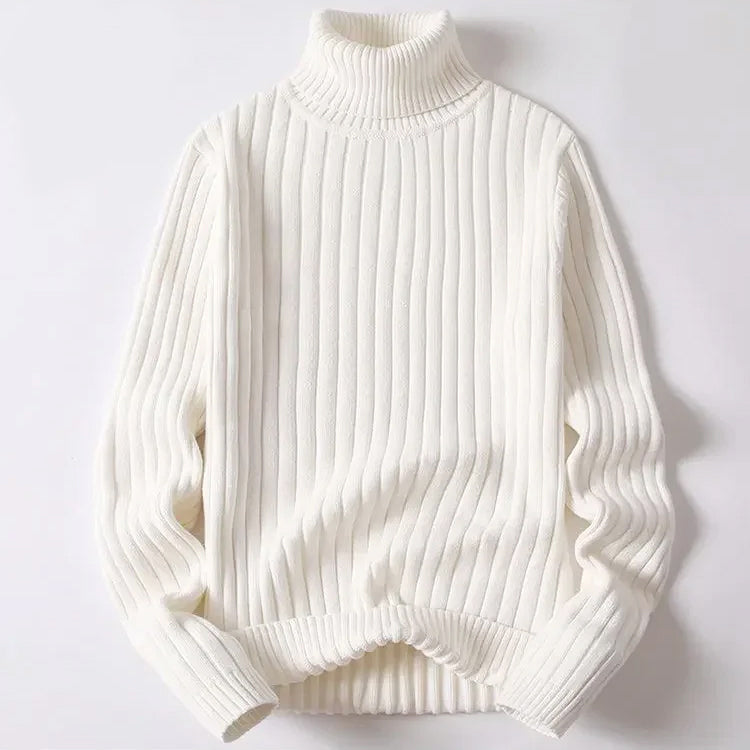 Kairi - Men's Ribbed Turtleneck Knit Sweater