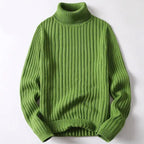 Kairi - Men's Ribbed Turtleneck Knit Sweater