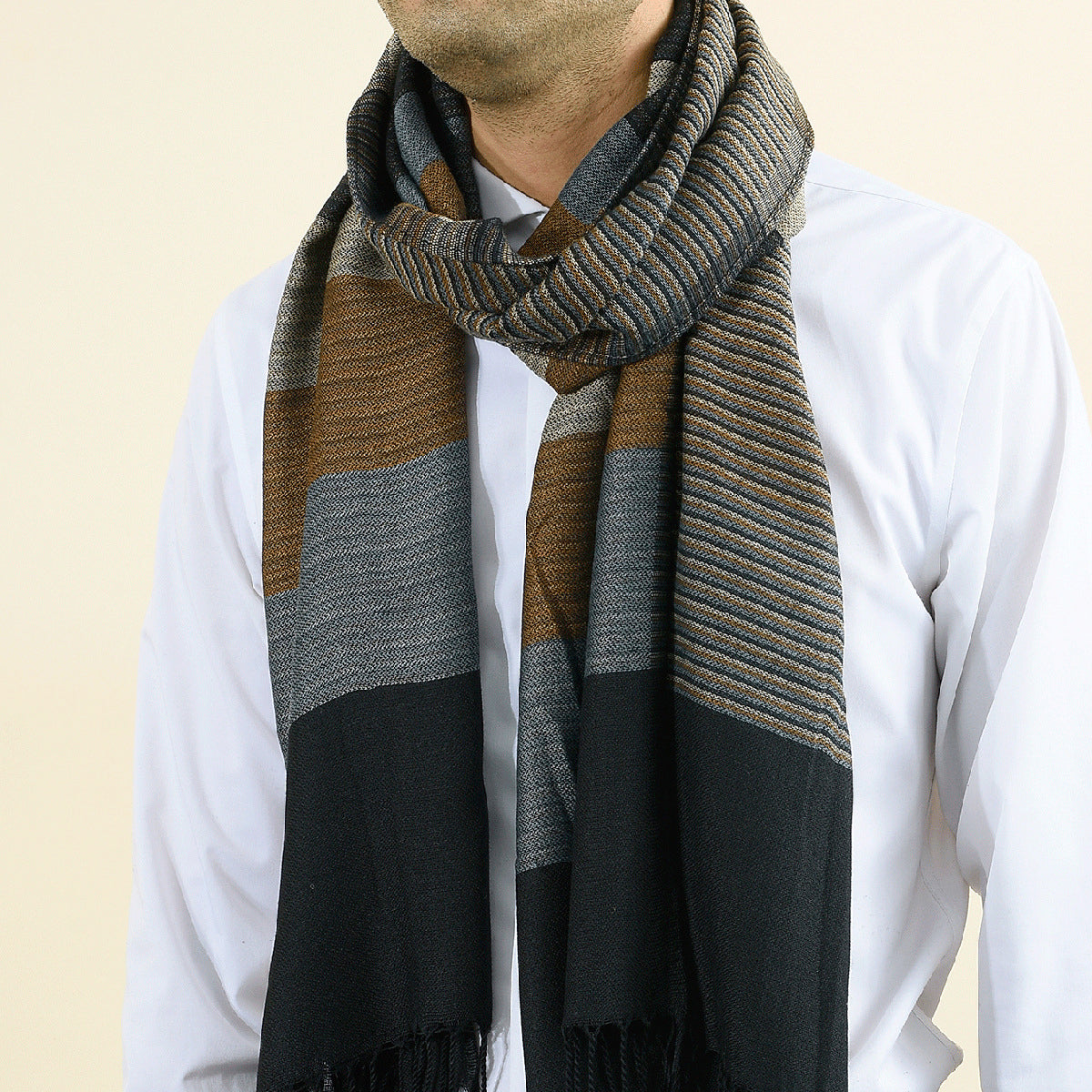 Kairo - Casual Chevron Stripe Scarf