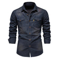 Ken - Men's Long Sleeve Denim Shirt