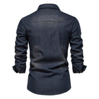 Ken - Men's Long Sleeve Denim Shirt