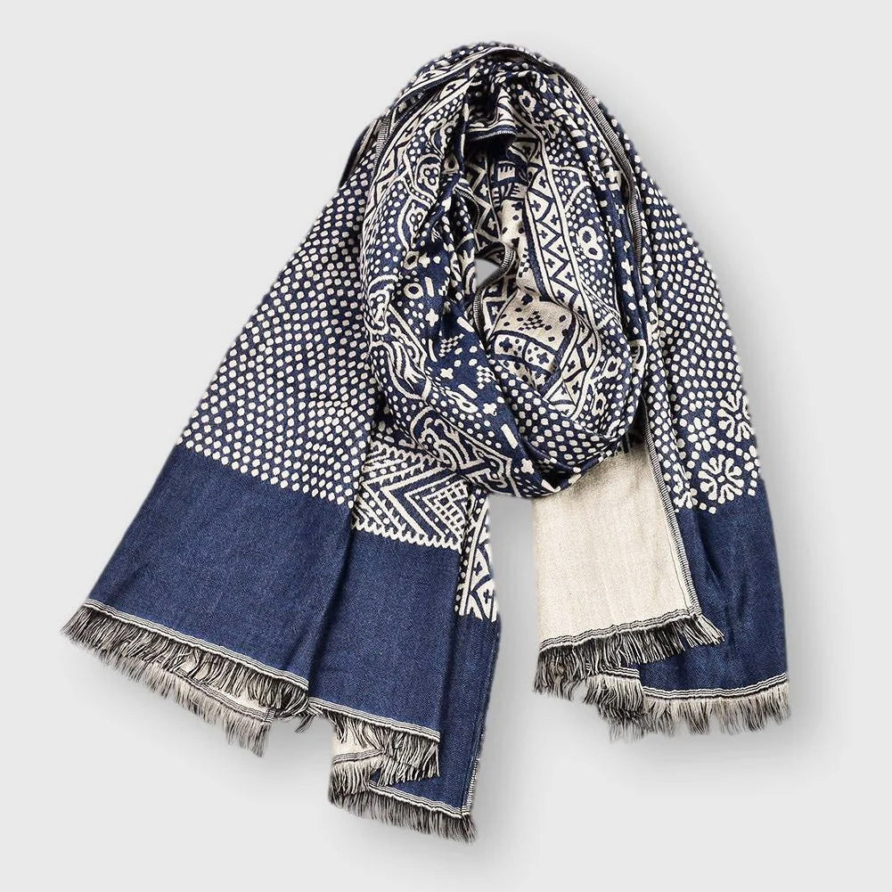 Kingsley - Patterned Cotton Scarf