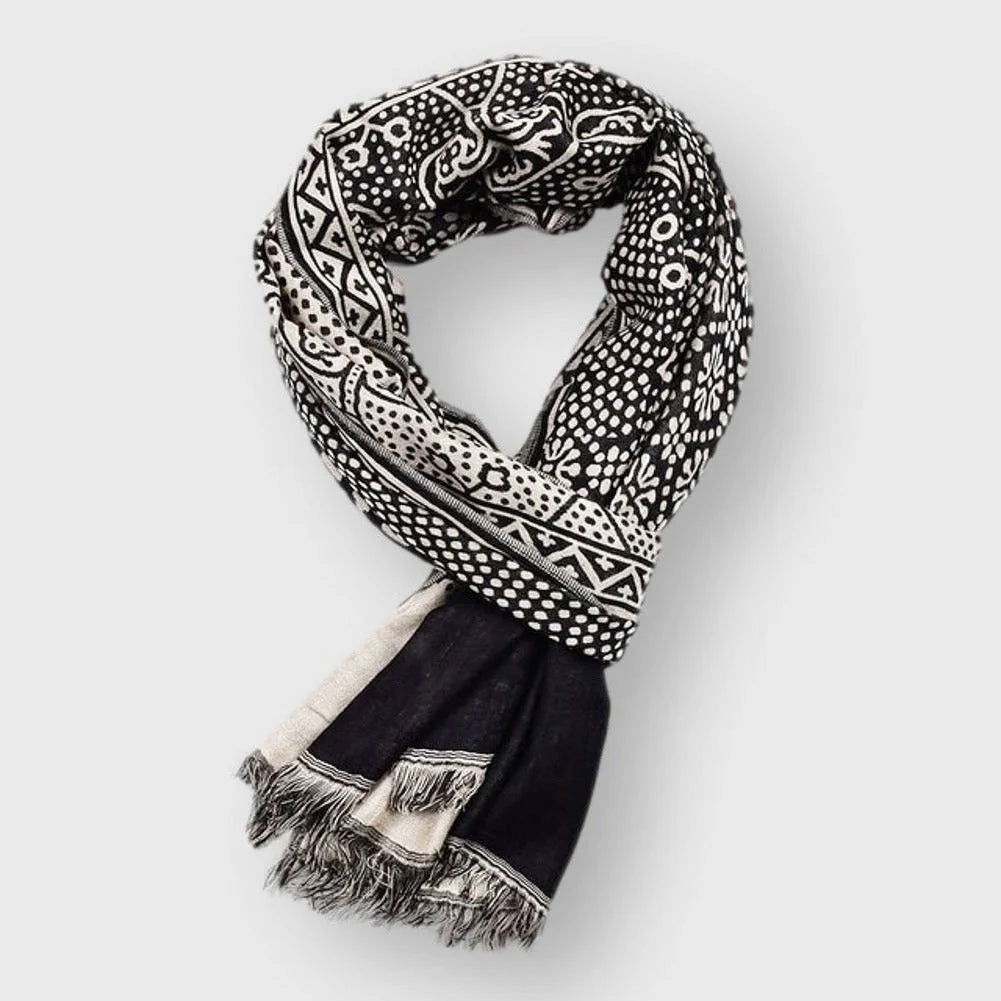 Kingsley - Patterned Cotton Scarf