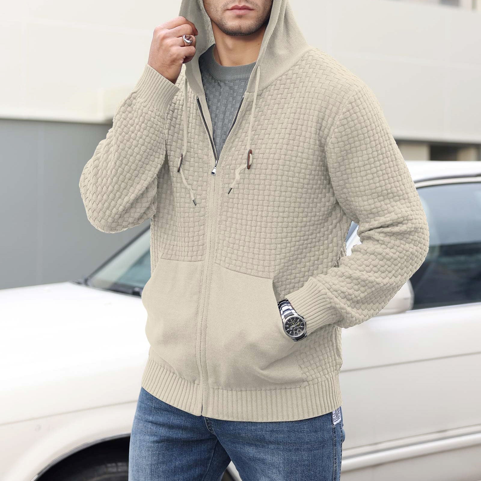 Landon - Men's Casual Zip-Up Hoodie