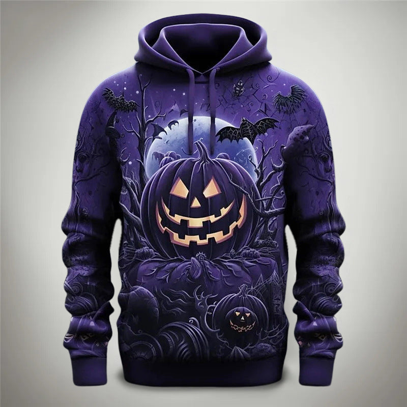 Lawrence - Men's Halloween Graphic Pullover Hoodie