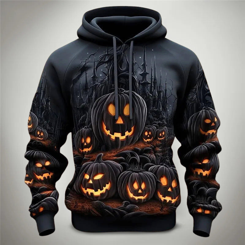 Lawrence - Men's Halloween Graphic Pullover Hoodie