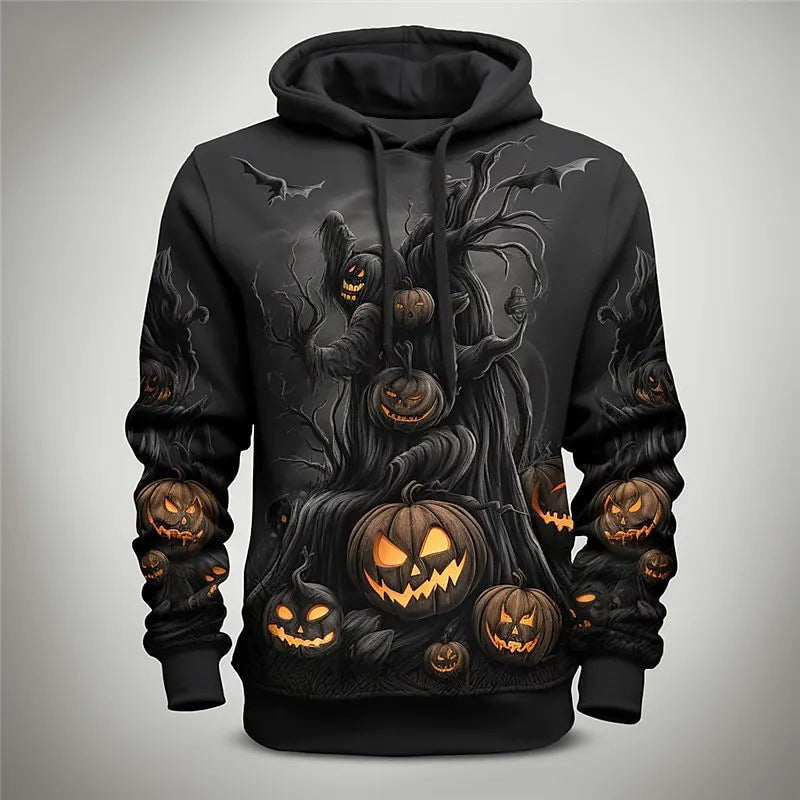 Lawrence - Men's Halloween Graphic Pullover Hoodie