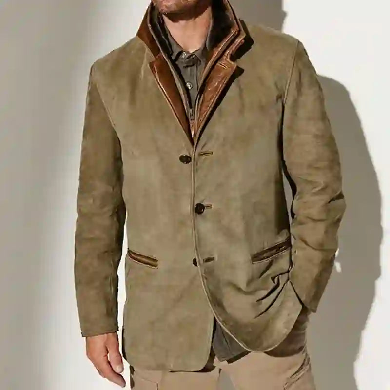 Lincoln - Men's Vintage Suede Coat