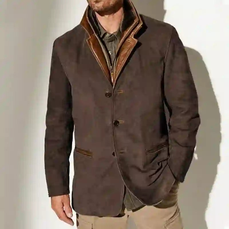 Lincoln - Men's Vintage Suede Coat
