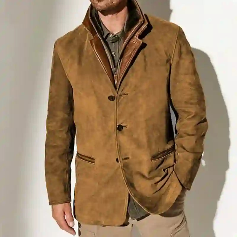 Lincoln - Men's Vintage Suede Coat