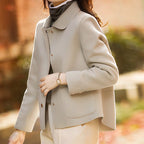 Luna - Women's Wool-Blend Button Coat