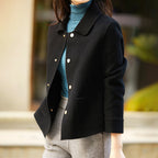 Luna - Women's Wool-Blend Button Coat