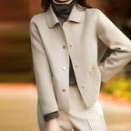 Luna - Women's Wool-Blend Button Coat