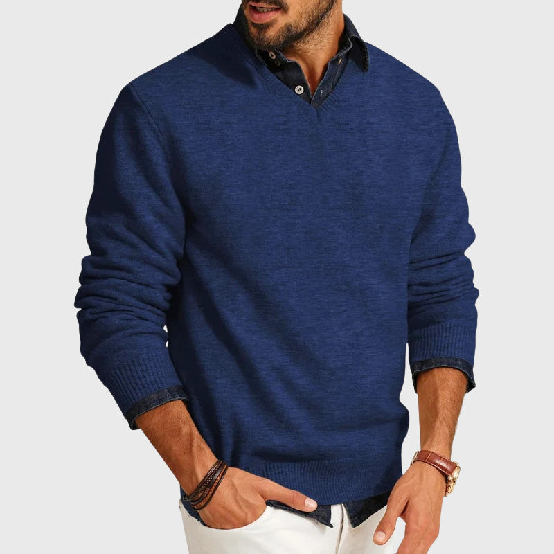 Mac - Men's Classic V-Neck Long Sleeve Sweater