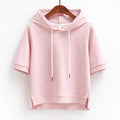 Margot - Women's Relaxed Fit Short Sleeve Hoodie