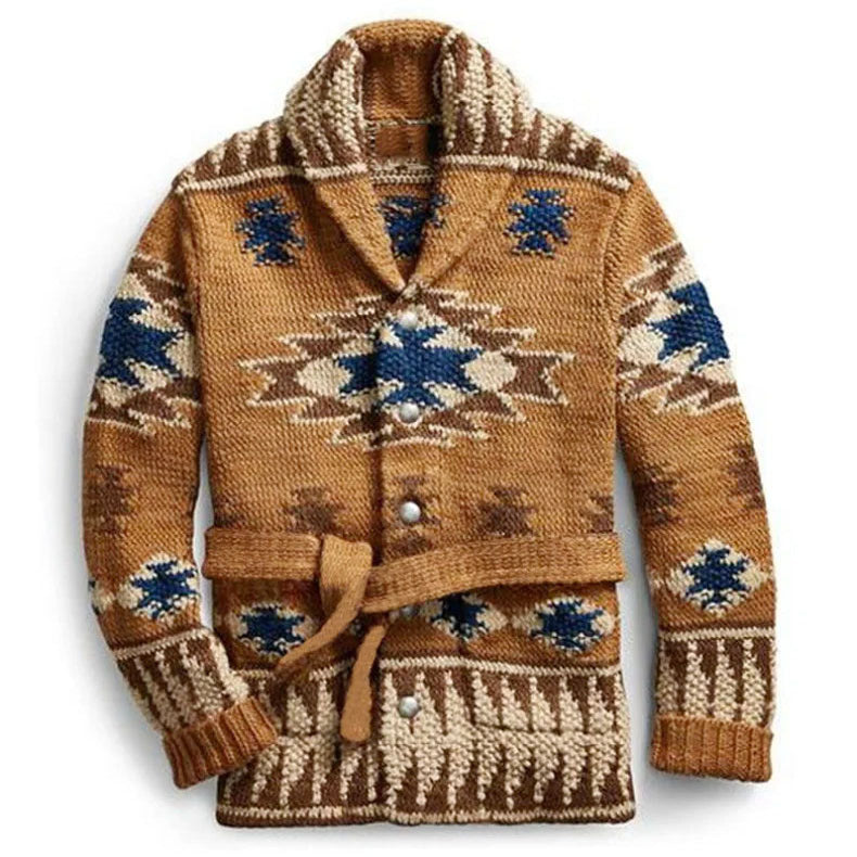 Mason - Men's Southwestern Shawl Cardigan