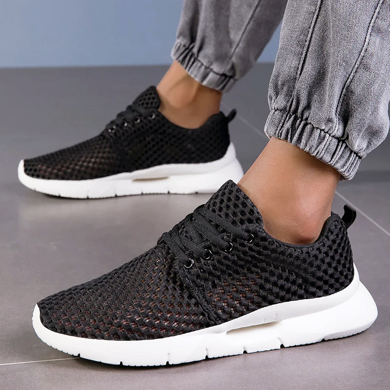 Mateo - Men's AirMesh Lace-Up Walking Sneakers