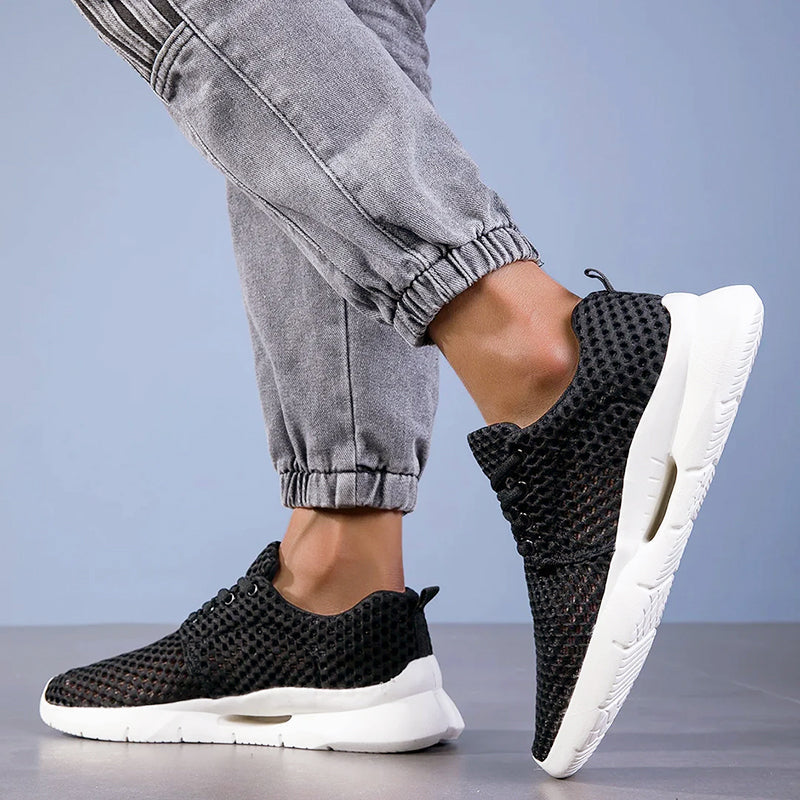 Mateo - Men's AirMesh Lace-Up Walking Sneakers
