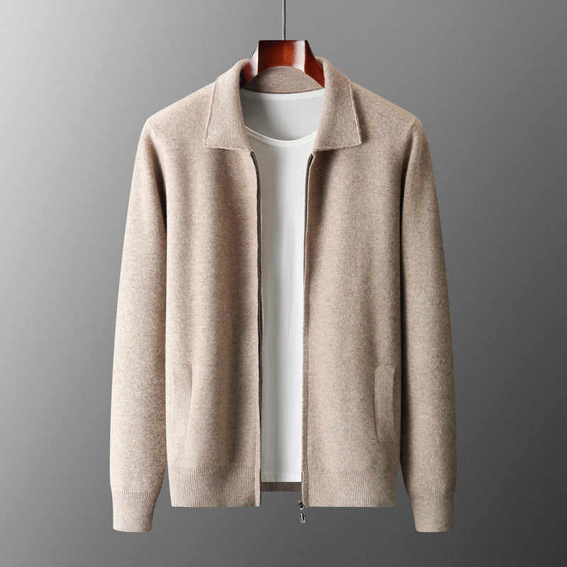 Mateo - Men's Casual Zip-Front Knit Jacket