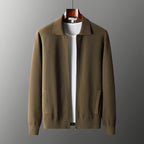 Mateo - Men's Casual Zip-Front Knit Jacket