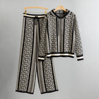 Melanie - Women's Hooded Sweater & Knit Pants Set