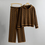 Melanie - Women's Hooded Sweater & Knit Pants Set