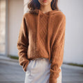 Molly - Women's Cable Knit Hoodie
